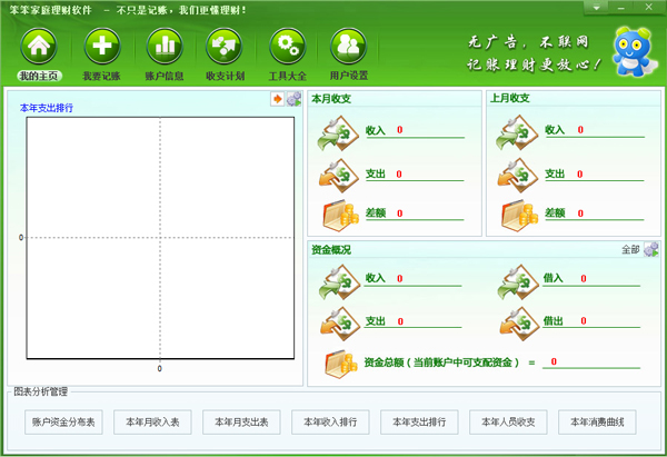 笨笨家庭理财软件 V5.8 绿色版