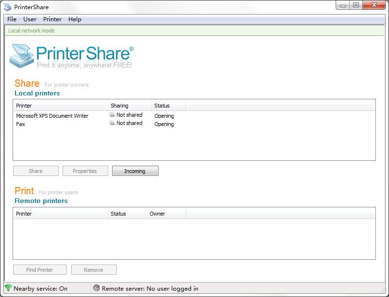 PrinterShare（打印机共享软件） V2.3.08 32bit 英文安装版